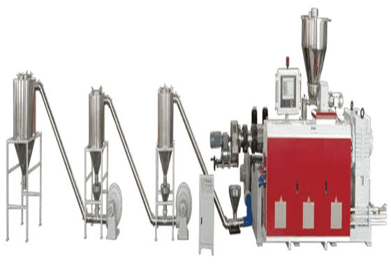 JWELL Atık Plastik Geri Dönüşüm Makinası PVC Sayaç Konik Çift Vidalı Kırma Makinesi