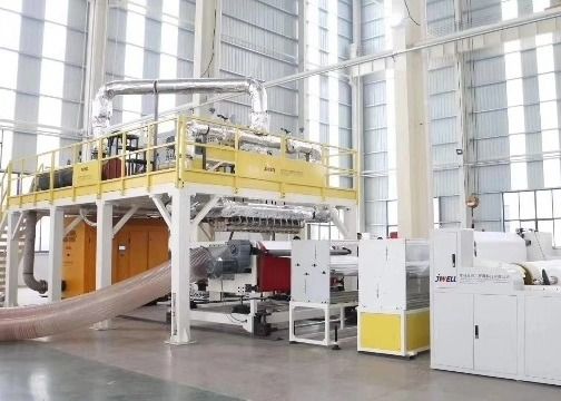 JWELL Makine Sıcak Maske Malzemesi Tek Vidalı PP Eriyik Üflemeli Sigara Dokuma Üretim Hattı