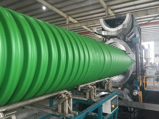 Dikey HDPE PP DWC Çift Duvar Oluklu Boru Makinası