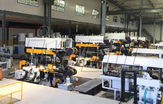 Dikey HDPE PP DWC Çift Duvar Oluklu Boru Makinası