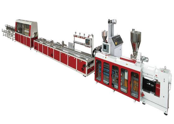 JWELL Konik Çift Vidalı Ekstruder PVC WPC Profil Ekstrüzyon Makine Panel Yapma Makinesi
