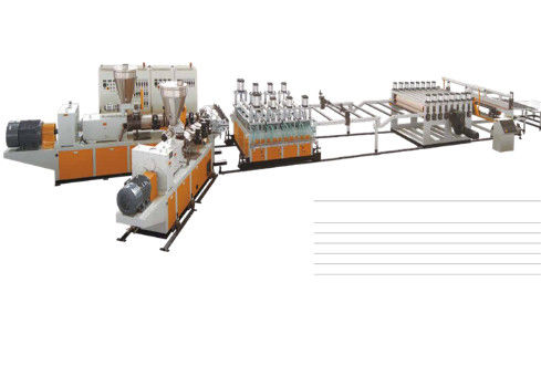 JWELL PVC Skinning WPC Köpük Kurulu Kapı Yapma Makinesi PVC Profil Ekstrüzyon Hattı
