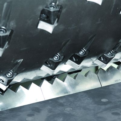 1000kg / H PS Tek Şaftlı Parçalayıcı Plastik Atık Geri Dönüşüm Makinaları