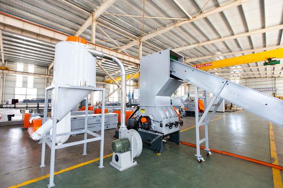 HDPE PVC PP Büyük Çaplı Boru Parçalayıcı Tüp Parçalama Kırma Makinesi